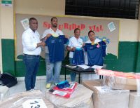 Cuatro instituciones educativas de Buenaventura, focalizadas por los ministerios de Educación y Deportes recibieron indumentaria deportiva