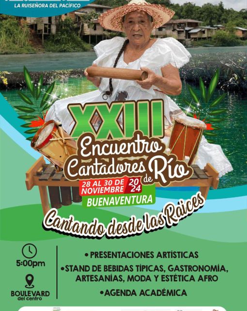 Buenaventura celebra su tradición con el XXIII Encuentro de Cantadores de Río, en homenaje a la maestra Julia Estrada de Bastidas