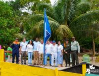 Se realizó por tercera ocasión la izada de la Bandera Azul en Playa Dorada, en el Hotel Magüipi