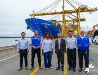 A la Sociedad Portuaria Regional de Buenaventura arribó el primer servicio directo entre Asia y Colombia por la naviera Cosco Shipping