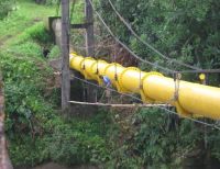 Se presenta problemas en el servicio de agua por daño en la tubería de 20 pulgadas