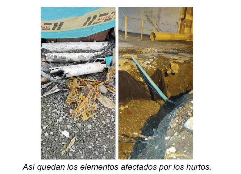 Robo de cables en centro de Buenaventura es la razón de las fallas del servicio de energía