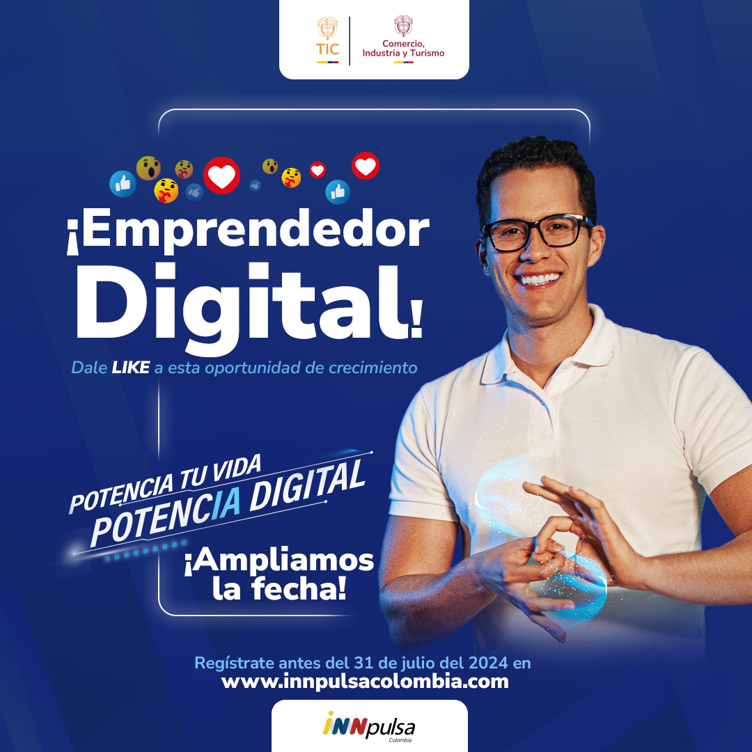 El Ministerio TIC e iNNpulsa ampliaron la fecha para seleccionar y fortalecer a 300 emprendedores digitales