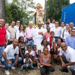 La Sociedad Puerto Industrial Aguadulce rinde homenaje a transportistas con imagen de la Virgen del Carmen en la entrada de El Gallinero