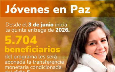 Prosperidad Social inicia entrega del ciclo 5 de Jóvenes en Paz
