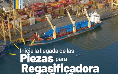 La SPRBUN recibe piezas clave para la Regasificadora del Pacífico en su terminal portuaria